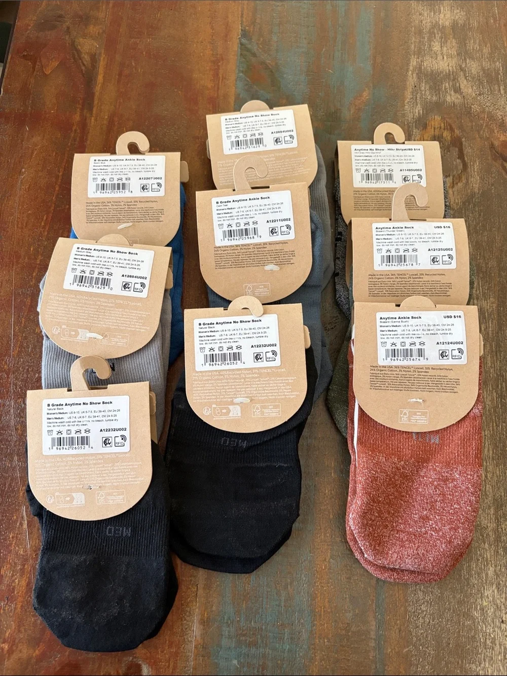 NWT Allbirds Assorted No-Show Socks - Multiple Colors Bundle